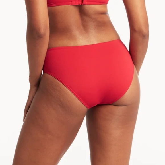 2/$30 Sea Level Eco Essentials Regular Bikini Bottom – Red – Size 12 - Picture 3 of 9